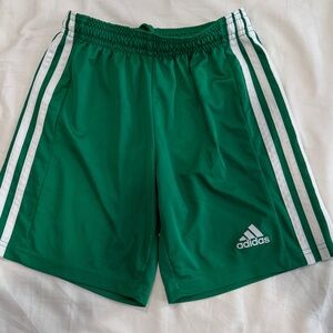 Adidas youth Emerald Green Athletic Shorts